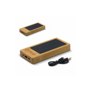 Powerbank bambou solaire 8 000mAh
