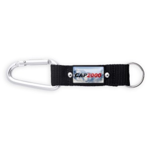 Porte-clés mousqueton carabiner rukc13 - PUHT logo doming