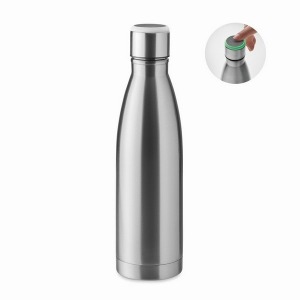 Bouteille publicitaire à rappel lumineux inox 500ml