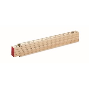 Règle de charpentier en bois 2m