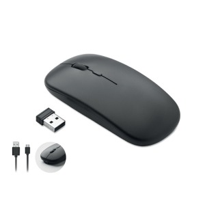 Souris sans fil promotionnelle rechargeable