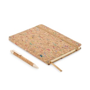 CORNOTA - Cahier A5 personnalisable en liège de couleur