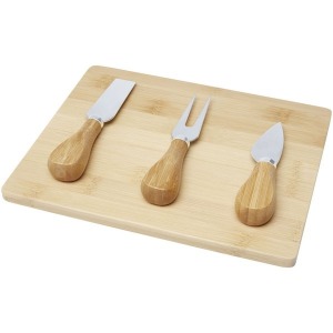 Plateau à fromage promotionnel et ustensiles Ement en bambou