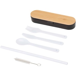 Ensemble de couverts Runa avec couvercle en bambou
