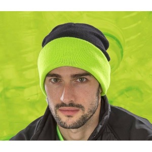 Bonnet en polyester recyclé avec rabat contrasté