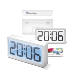 Pendulette-réveil avec logo avec retro-éclairage