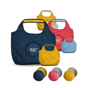 Sac promotionnel shopping pliable reversible bicolore en rPET 20L