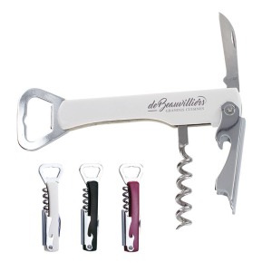 Sommelier limonadier personnalisable tire-bouchon decapsuleur