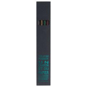 Etui Carton Black 4 Crayons