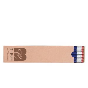 Etui-Fourreau Kraft 12 Crayons