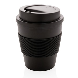 Mug personnalisable en PP recyclable avec couvercle à vis 350ml