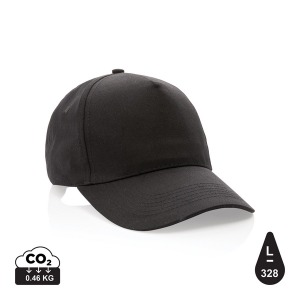 Casquette 5 panneaux en coton recyclé 190g IMPACT