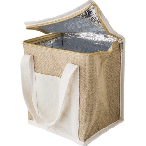 Sac isotherme personnalisable en jute Raveena