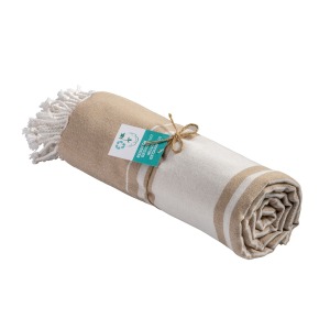 Serviette de plage /pareo en coton recyclé 180 gr/m2