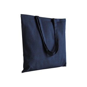 Tote bag personnalisable en coton/polyester recyclé 180g/m², anses longues