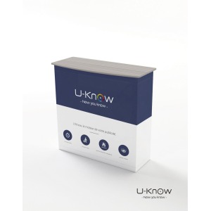 Comptoir publicitaire d'accueil - bar velcro