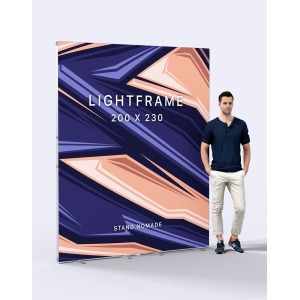 Cadre aluminium autoportant 200x200cm