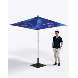 Parasol carré aluminium de 2x2m