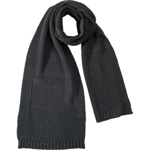 Écharpe personnalisée tricot à bord-côte strié