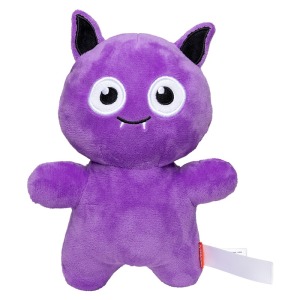 Peluche avec logo chauve-souris