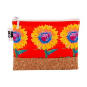 CreaBeauty Cork S rPET Trousse publicitaire de maquillage personnalisée