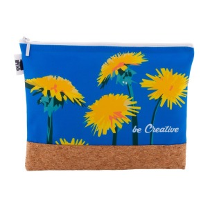 CreaBeauty Cork L rPET Trousse personnalisable de maquillage personnalisée