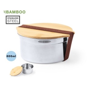 Lunchbox acier et bambou