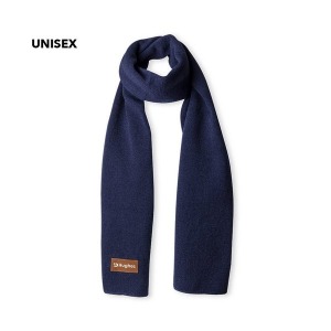 Écharpe publicitaire avec écusson en similicuir