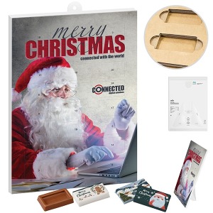 Calendrier de lavent avec des Napolitains de Choco Company  version papier