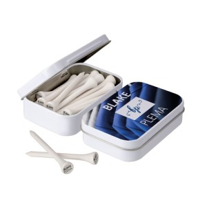 Boite de 20 tees avec logo 70mm