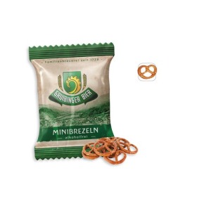 Mini-bretzels salées en sachet promo