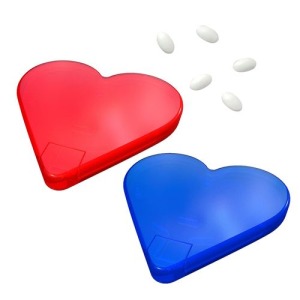 Distributeur de pastilles de menthe Coeur