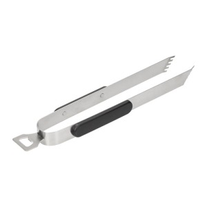 Pince à barbecue publicitaire avec décapsuleur Opener, 35 cm