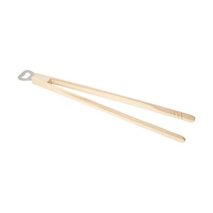 Pince à barbecue publicitaire Opener avec décapsuleur, 43 cm