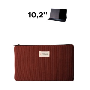 Sacoche tablette 10,2? velours côtelé