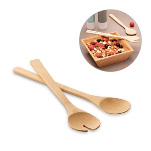 set de 2 couverts à salade publicitaires