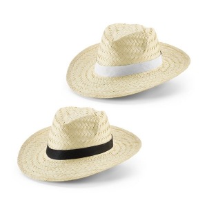 Chapeau de paille personnalisable naturel