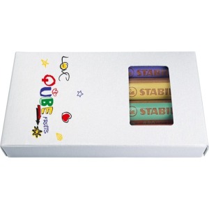 STABILO publicitaire woody 3 in 1 Set de 4 crayons de couleur