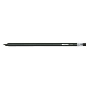 STABILO publicitaire crayon graphite noir avec bout gomme
