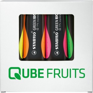 STABILO GREEN BOSS surligneur publicitaire Set de 4