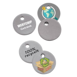 Jeton personnalisé 1€ recyclé