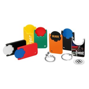 Porte-clés jeton personnalisé 1€ Beta