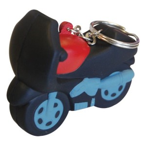 Porte-clés moto anti-stress