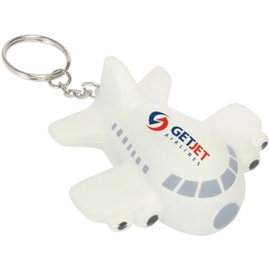 Porte-clés avion anti-stress publicitaire