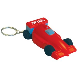 Porte-clés voiture de course anti-stress
