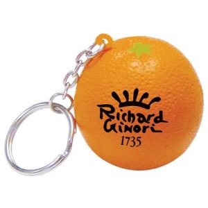 Porte-clés orange anti-stress personnalisé