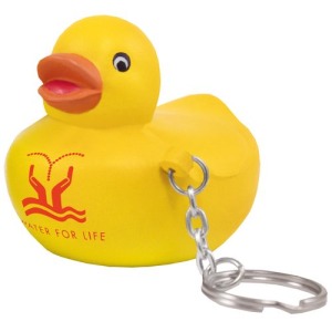 Porte-clés canard anti-stress