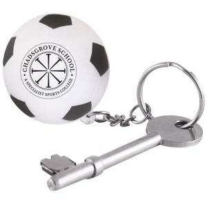 Porte-clés ballon de foot anti-stress