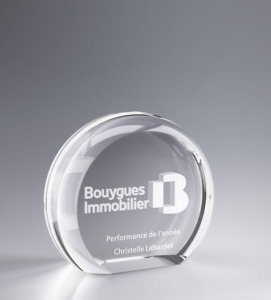 Trophée rond personnalisable