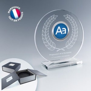 Trophée personnalisé circulaire